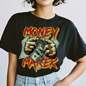 Money Maker Png , Dollar Bill Png, money png , Hustle Culture , streetwear ，hip hop style png，graffiti art ，cash money ， Heat Transfer