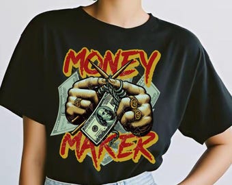 Money Maker Png , Dollar Bill Png, money png , Hustle Culture , streetwear ，hip hop style png，graffiti art ，cash money ， Heat Transfer