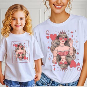 Poker Queen PNG , Vintage Playing Card Cartoon, Retro Gambling T-Shirt Design, Casino Aesthetic DIY, lucky card design,Las Vegas style