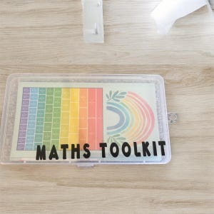 Primary Maths Toolkit with Storage Box | Laminated Maths Resources | Key Stage 2 | Classroom Organisation