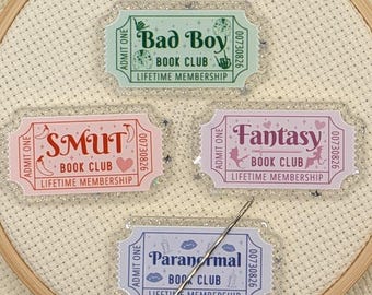 Book Genre Tickets - Magnetic Needle Minder - You Choose - Limited Edition