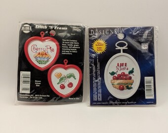 Vintage Cherry Theme Counted Cross Stitch Kit | You Choose