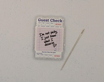 Guest Check Style Needle Minder