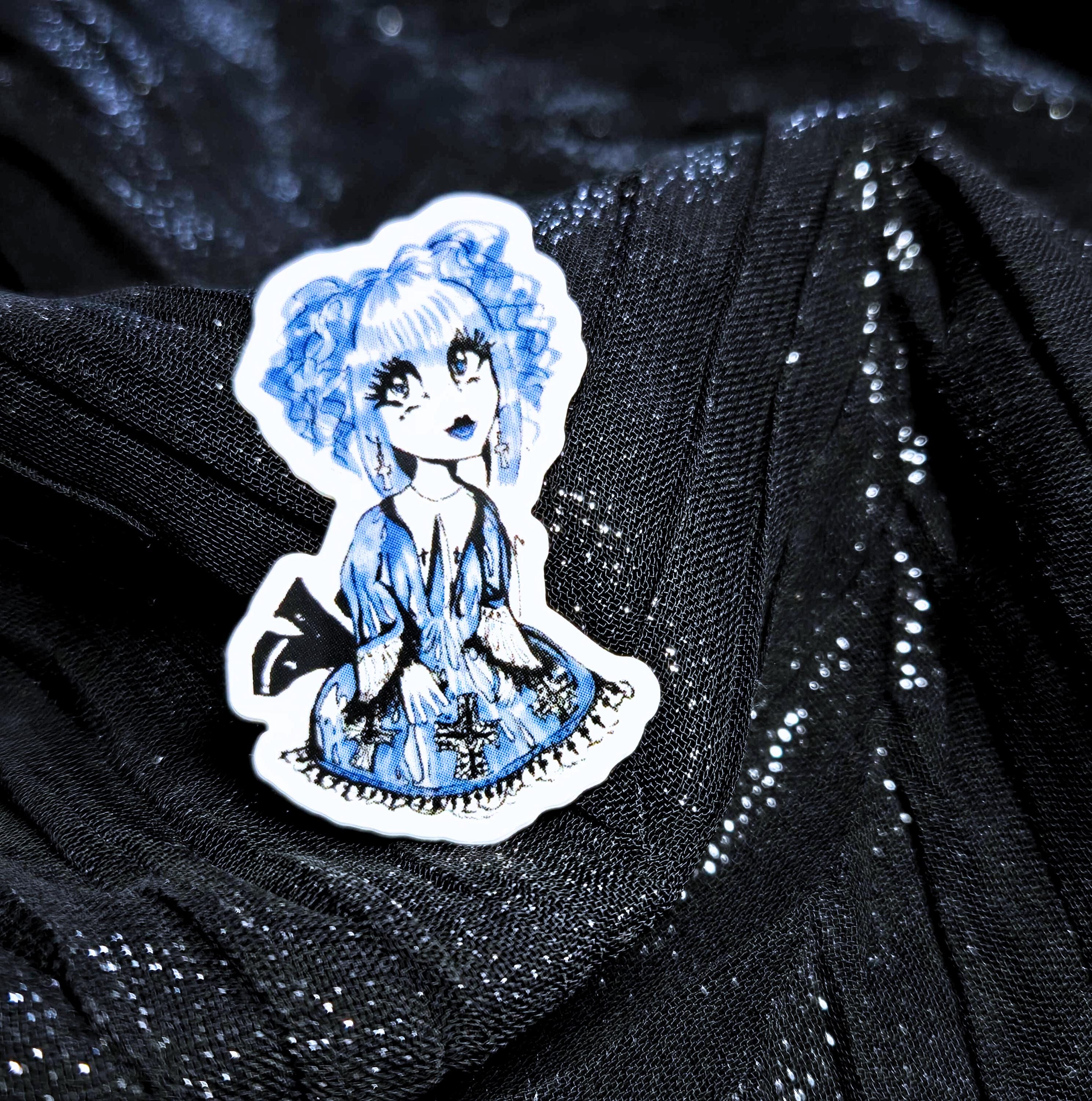 ドルマンTシャツ 【ブラック×ブルー】 Moi dix Mois グッズ