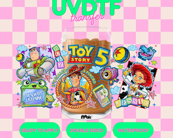 UV 1103  | UVDTF Cup wrap | Ready to apply | High Quality | Double Sided | Easy application | Cup Transfer | Waterproof