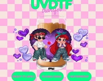 UV 158 | UVDTF Cup Wrap 16oz | Ready to apply | High Quality | Double Sided | Easy application | Printed In House | DIY Tumbler Transfer