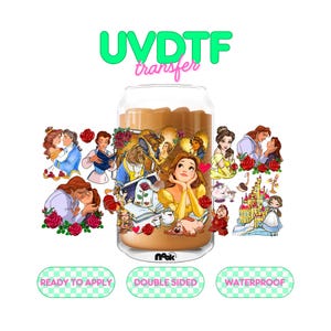 UV 117 | UVDTF Cup Wrap 16oz | Ready to apply | High Quality | Double Sided | Easy application | Printed In House | DIY Tumbler Transfer