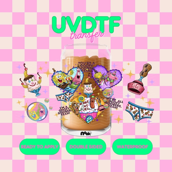 Envoltura para vasos UV 797 / UVDTF / Lista para aplicar / Alta calidad / Doble cara / Fácil aplicación / Transferencia para vasos / Resistente al agua