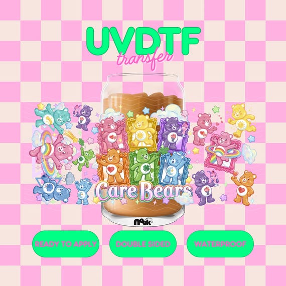 UV 942  | UVDTF Cup wrap | Ready to apply | High Quality | Double Sided | Easy application | Cup Transfer | Waterproof