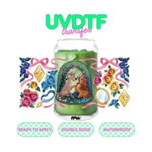 UV 148 | UVDTF Cup Wrap 16oz | Ready to apply | High Quality | Double Sided | Easy application | Printed In House | DIY Tumbler Transfer