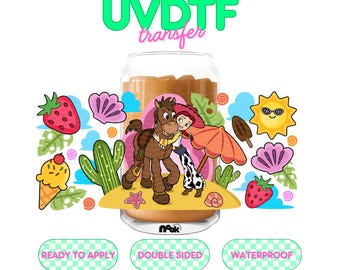 UV 252 | UVDTF Cup Wrap 16oz | Ready to apply | High Quality | Double Sided | Easy application | Printed In House | DIY Tumbler Transfer
