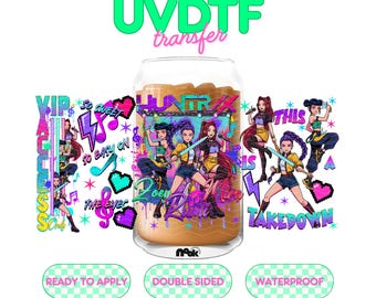 UV 907  | UVDTF Cup wrap | Ready to apply | High Quality | Double Sided | Easy application | Cup Transfer | Waterproof