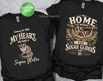 Sugar Glider Shirt, Custom Pet Gift, Adoption Day, Exotic Pet Lover, Small Animal Tee, Comfort Colors