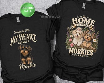 Morkie Shirt, Custom Pet Gift, Adoption Day, Morkie Mom, Yorkie Maltese Mix Tee, Comfort Colors