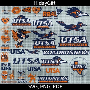 Texas SA College SVG, High Quality File, Roadrunners , Athletics, Football, UTSA, University, Basketball, Cricut, Instant Download.