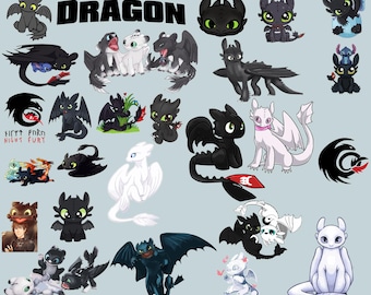 Mega Bundle How to train your dragon SVG, Png, Pdf, Toothless, Hiccup, Digital file.