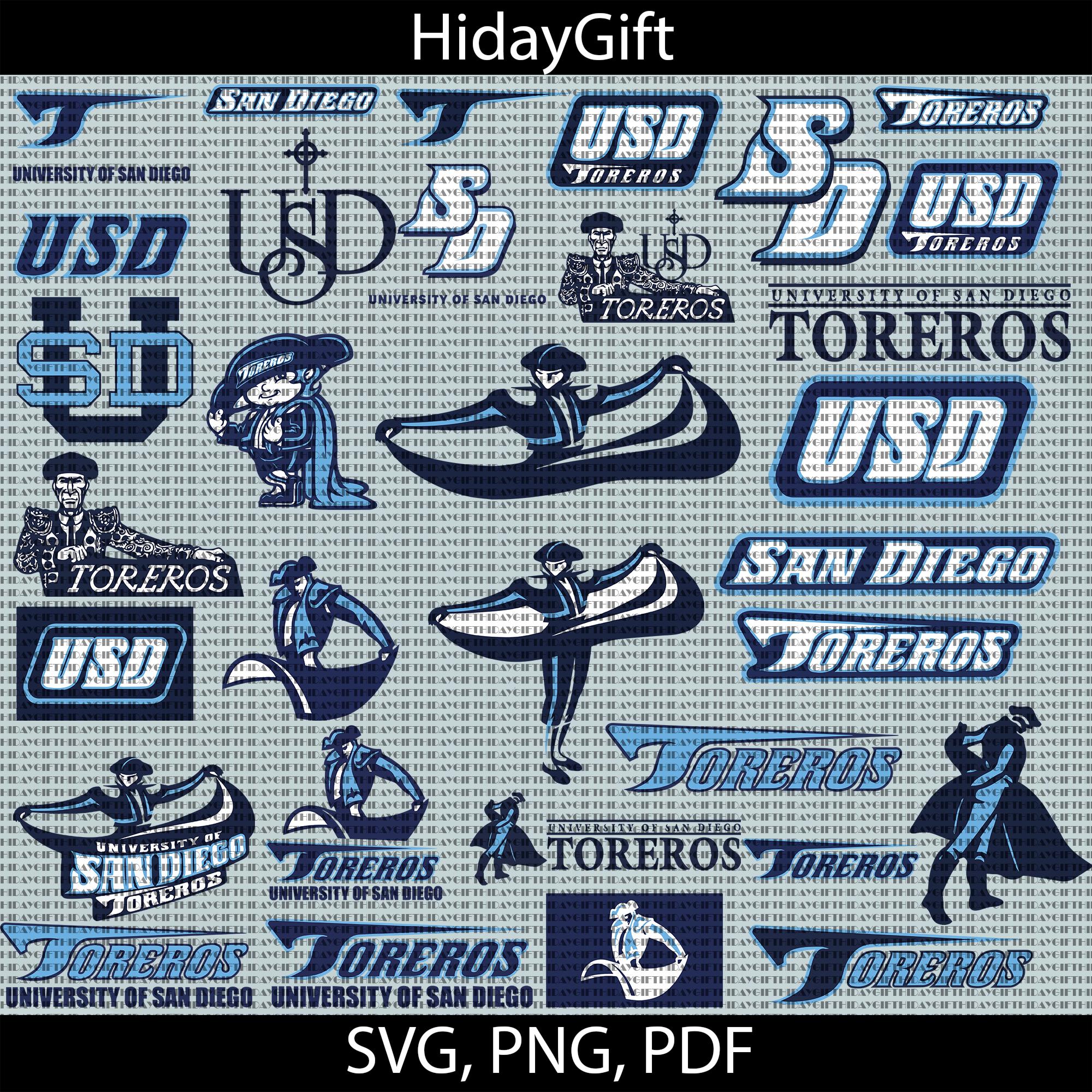 San Diego College SVG, High Quality SVG, Toreros SVG, Athletics, Football, University, Basketball, Cricut, Instant Download.