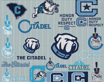 The Citadel College SVG, High Quality File, Bulldogs SVG, Athletics, Football, University, Basketball, Cricut, Instant Download.