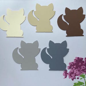 Découpes Fox | Animal des bois | Tableaux d'affichage | Artisanat pour enfants | Fabrication de cartes | Scrapbooking | Embellissements | Anniversaire | Décoration de fête prénatale
