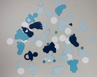 Baby Shower Table Confetti in Blue or Pink | Table Scatter | Baby Shower decor |