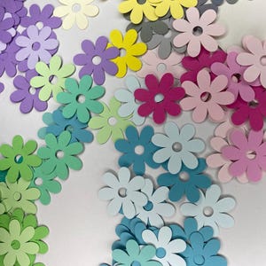 100 1” flowers | Bridal Shower | Birthday Party |  Table Confetti | Table scatter | Cardmaking | Crafts | Paper Flowers |
