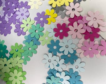 100 1” flowers | Bridal Shower | Birthday Party |  Table Confetti | Cardmaking | Crafts | Paper Flowers