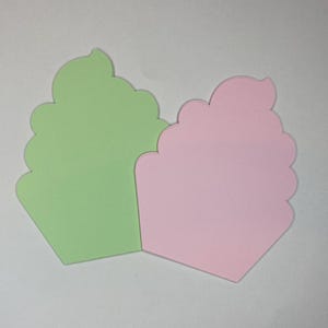 Cupcake Ausschnitte | Geburtstagsfeier | Klassenzimmer Dekor | Kinder Kunsthandwerk | Babyparty | Scrapbooking | Junk Journal | Blanko Tags