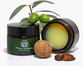 Bio-Gesichtsfeuchtigkeitscreme Anti Aging Cream - 100% Natürliches Rizinusöl Honig Balsam | Handgemachte feuchtigkeitsspendende Gesichtscreme für trockene, empfindliche Haut