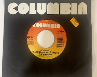 Vinylplaat 45 RPM The Warrior van Scandal met Patty Smith op Columbia Records