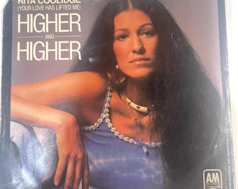 Rita Coolidge-Higher and Higher-A&M 1922-Vintage 1977 fotohoes 45