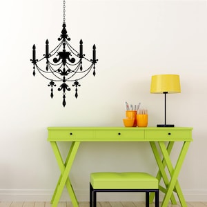 Chandelier Decal | Office Wall Decor | Bedroom Wall Art | Fancy Decor
