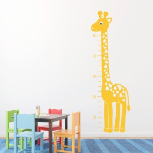 Giraffe Growth Chart Decal | Giraffe Wall Decor | Growth Chart for Children
