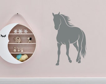 Horse Silhouette Decal | Girl Bedroom Wall Decor | Horse Vinyl