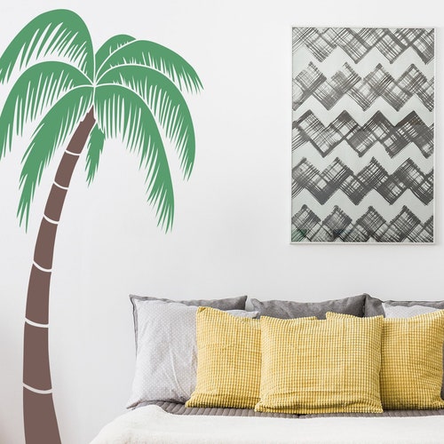 Palm Tree Wall Decal Etsy