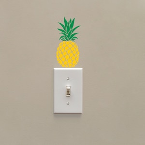 Pineapple Light Switch Decal: Tropical Decor Sticker
