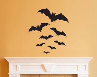 Bats Wall Decal | Halloween Vinyl Decor | Bat Stickers