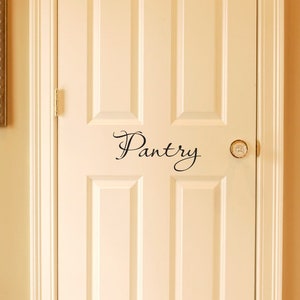 Pantry Decal | Script font | Kitchen Decor