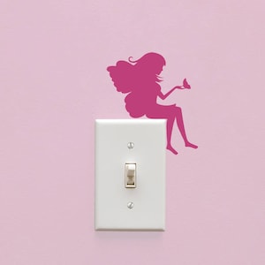 Fairy Light Switch Decal | Faerie Sticker | Lightswitch Cover decor