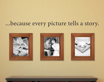 Because Every Picture tells a Story Decal | Picture Wall Decor | Gallery Wall Art