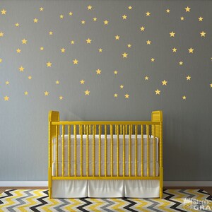 Stars Decal Set | 75 Star Wall Decals | Nursery Kids Bedroom Decor