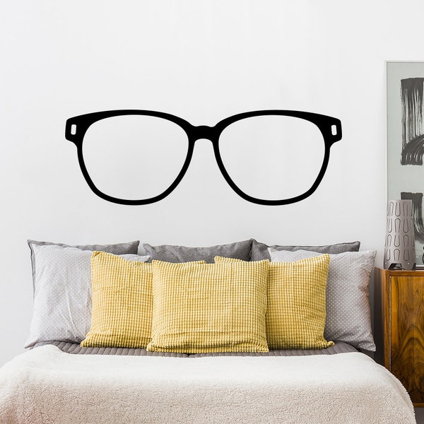 Nerd Glasses Wall Decal | Nerd Decor | Glasses Vinyl Wall Art