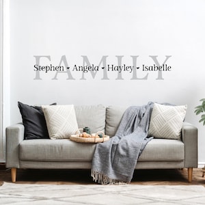 Family Wall Decal with names | Personalized Decal | Gallery Wall Decor