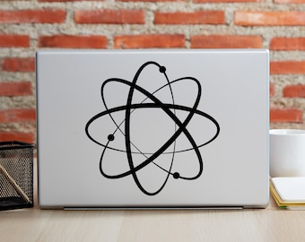Atomic Symbol Laptop Sticker | Science Decal | Geeky Laptop