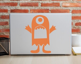 Silly Monster Laptop Decal | Funny Character Graphic Sticker