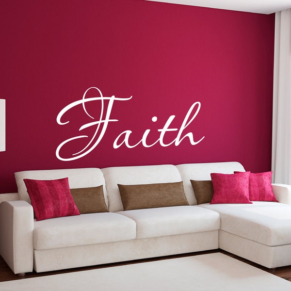 Faith Wall Decal Etsy