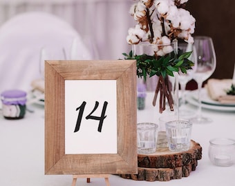 Nummerstickers bruiloft: elegante decoratie voor de receptie