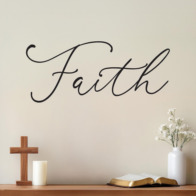 Faith Wall Decal - Etsy