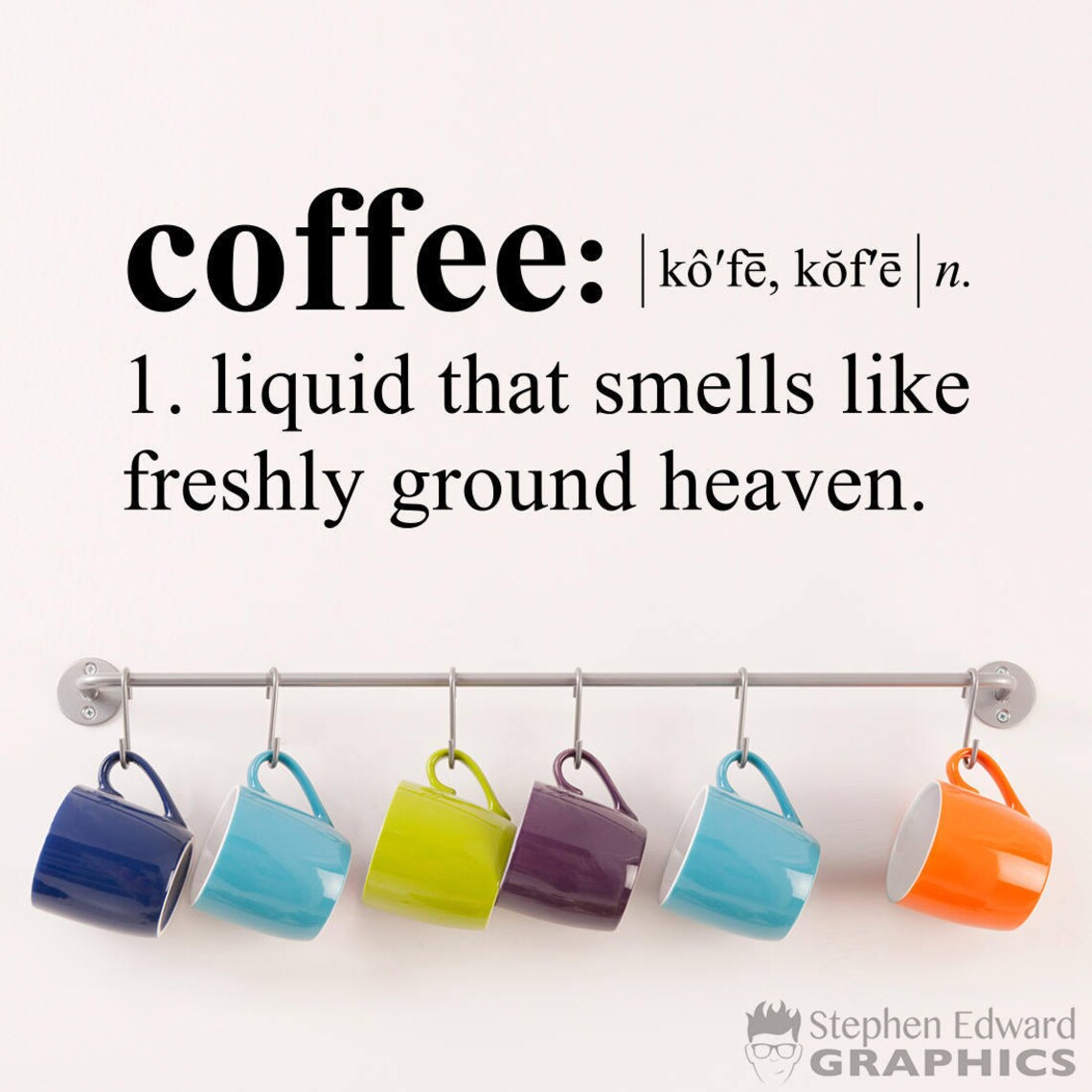 Coffee Wall Decal Dictionary Definition Decal Coffee Etsy