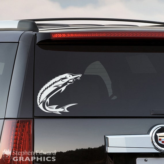 Sturgeon Fish Car Decal Sturgeon Decal For Your Car Suv Or Etsy