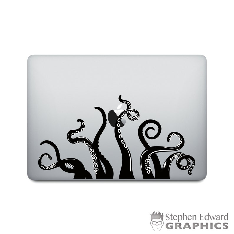 Octopus Sticker. Laptop Decal.